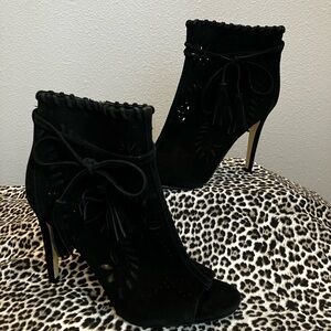 Ivanka Trump Elegant Black Ankle Boots NWOT